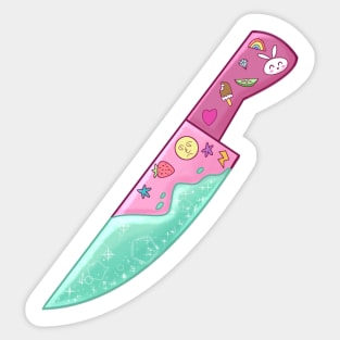 Pastel Goth Knife Sticker